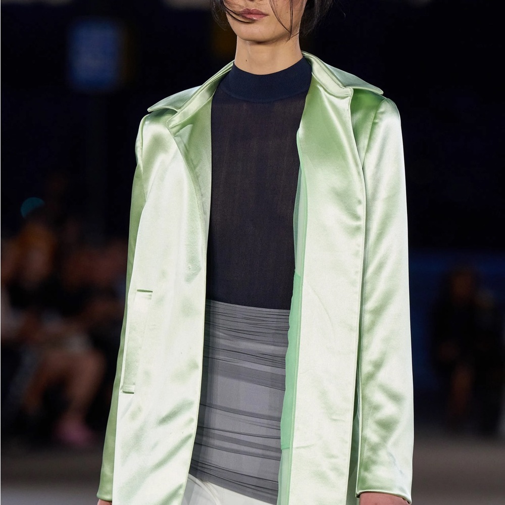 Tory Burch Runway Satin Opera Coat